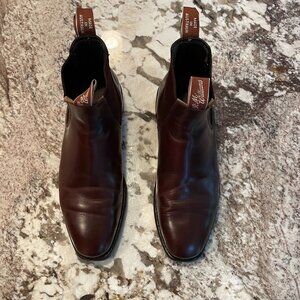 RM Williams Craftsman Brown Leather Chelsea Boots